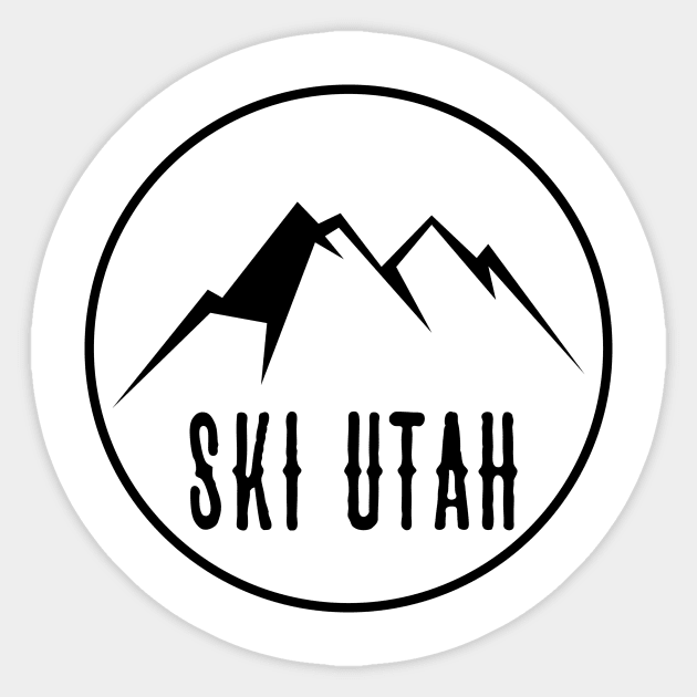 Ski Utah Sticker by HolidayShirts